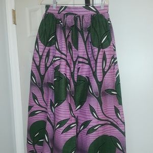 African print maxi skirt